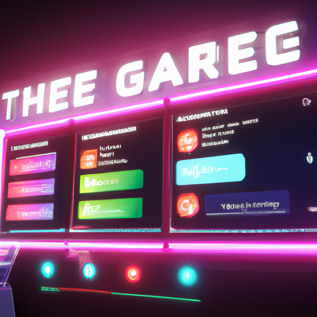 ArcadeForge hero montage: neon arcade, toolkit overlays, community leaderboard screens